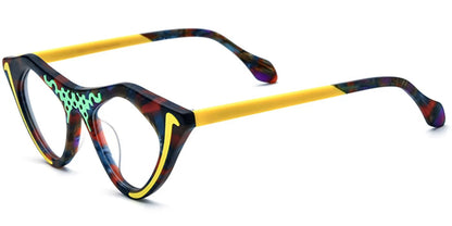 Candye® Acetate Cat Eye Geometric Frame F6898 