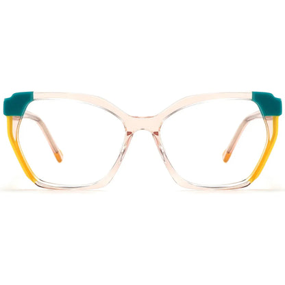 Candye Acetate Geometric Frame F5584 