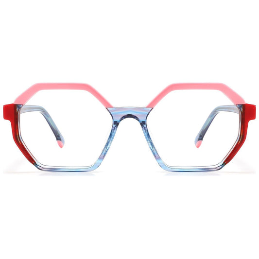 Candye Acetate Geometric Frame F5586 