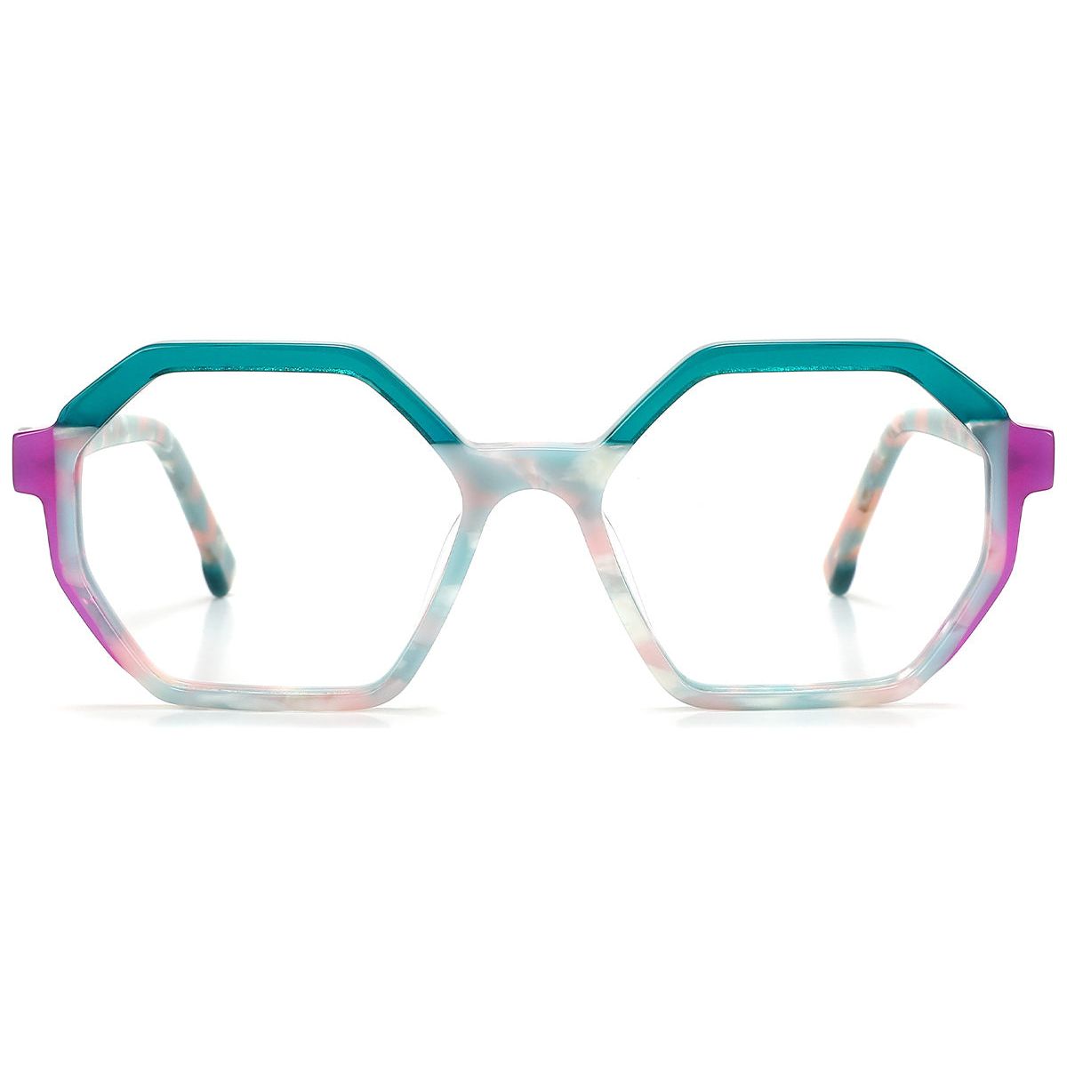 Candye Acetate Geometric Frame F5586 