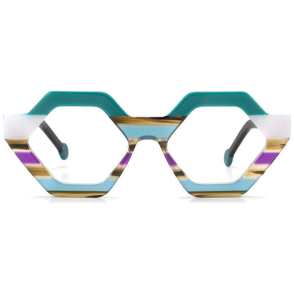 Candye Acetate Geometric Frame F5592 