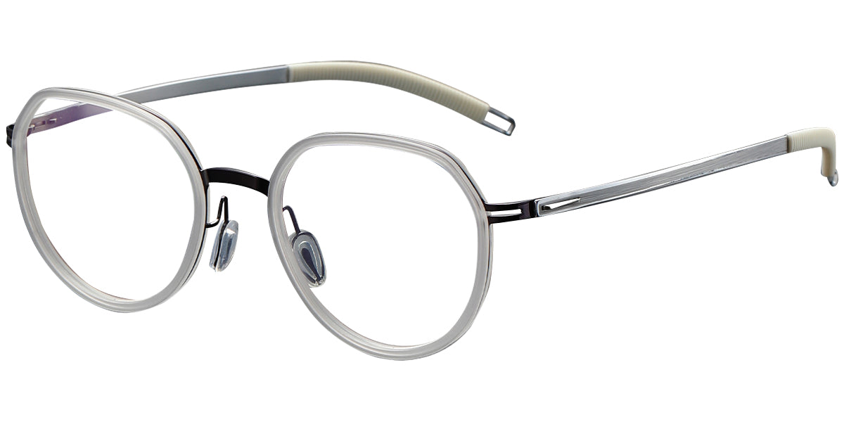 Candye® Acetate & Titanium Geometric Frame F4980 