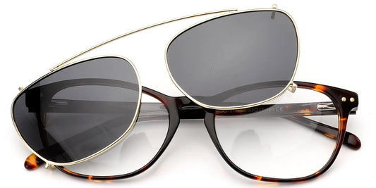 Candye® Clip Ons Acetate Rectangle Frame F6616 