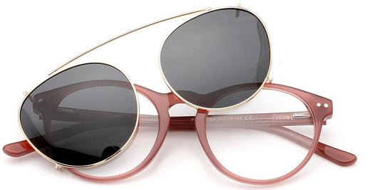 Candye® Clip Ons Acetate Round Frame F6617 
