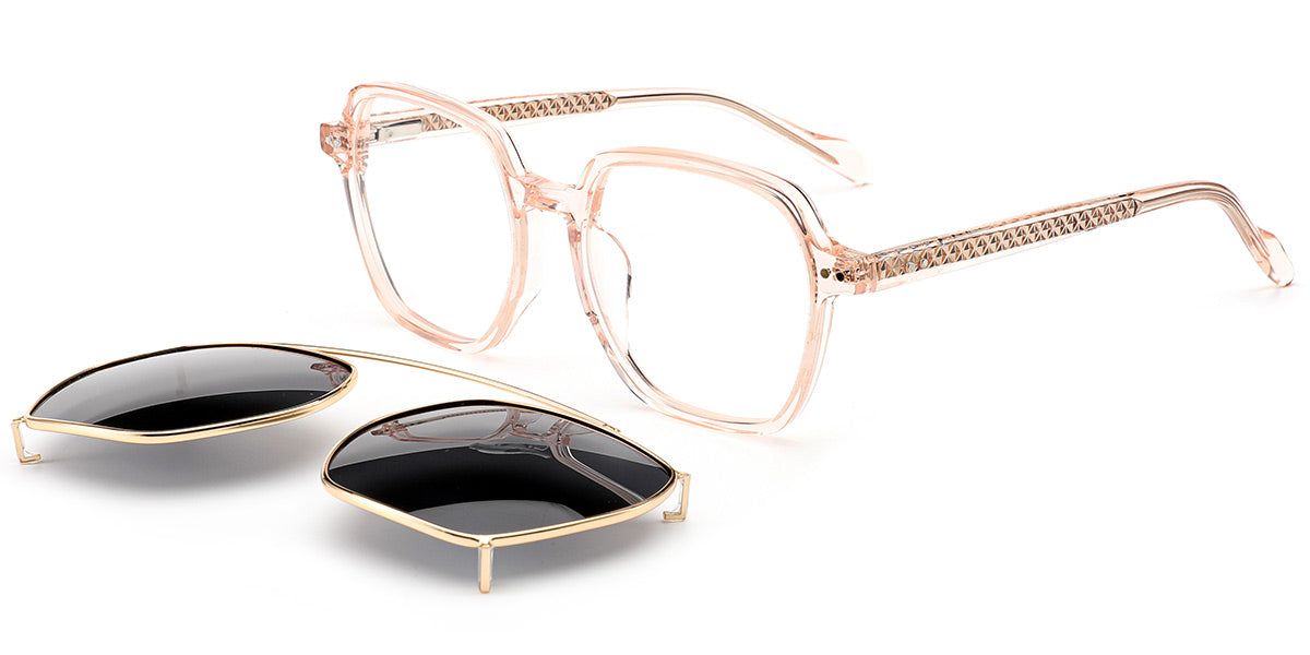 Candye® Clip Ons Acetate Square Frame F6621 