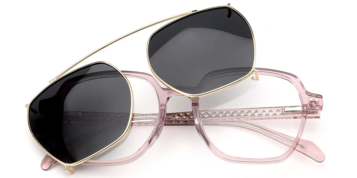 Candye® Clip Ons Acetate Square Frame F6621 