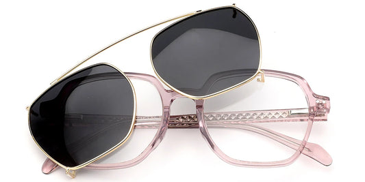 Candye® Clip Ons Acetate Square Frame F6621 