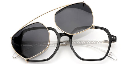 Candye® Clip Ons Acetate Square Frame F6621 