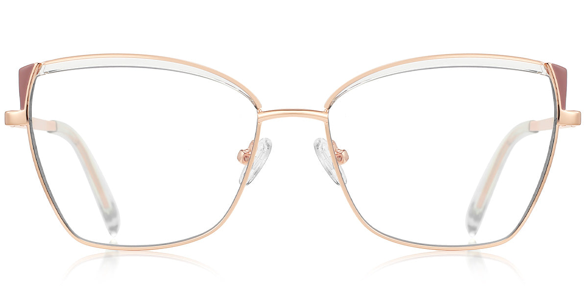Candye® Metal Cat Eye Browline Frame F6835 