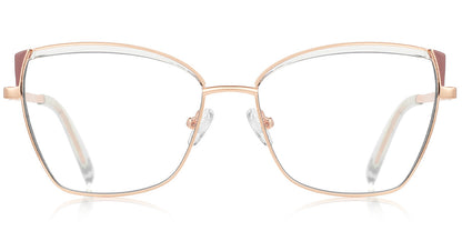 Candye® Metal Cat Eye Browline Frame F6835 