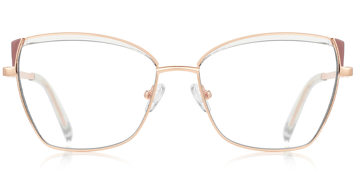 Candye® Metal Cat Eye Browline Frame F6835 