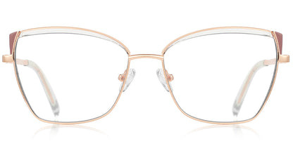 Candye® Metal Cat Eye Browline Frame F6835 