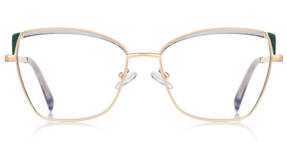 Candye® Metal Cat Eye Browline Frame F6835 