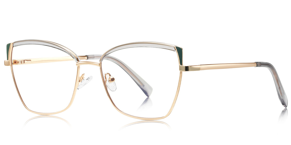 Candye® Metal Cat Eye Browline Frame F6835 
