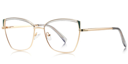 Candye® Metal Cat Eye Browline Frame F6835 