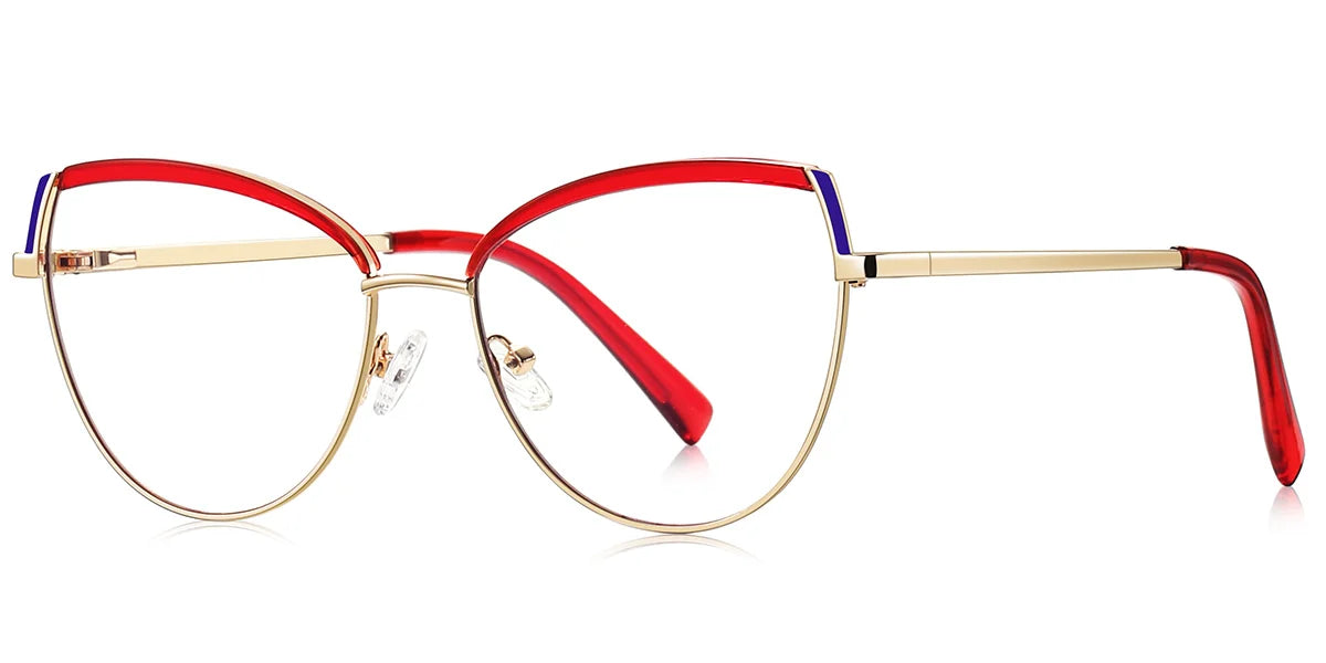 Candye® Metal Cat Eye Browline Frame F6836 