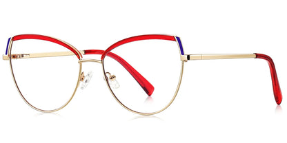 Candye® Metal Cat Eye Browline Frame F6836 