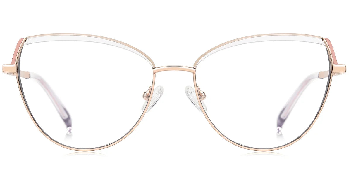 Candye® Metal Cat Eye Browline Frame F6836 