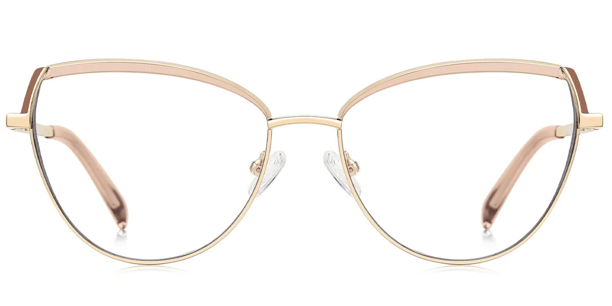 Candye® Metal Cat Eye Browline Frame F6836 