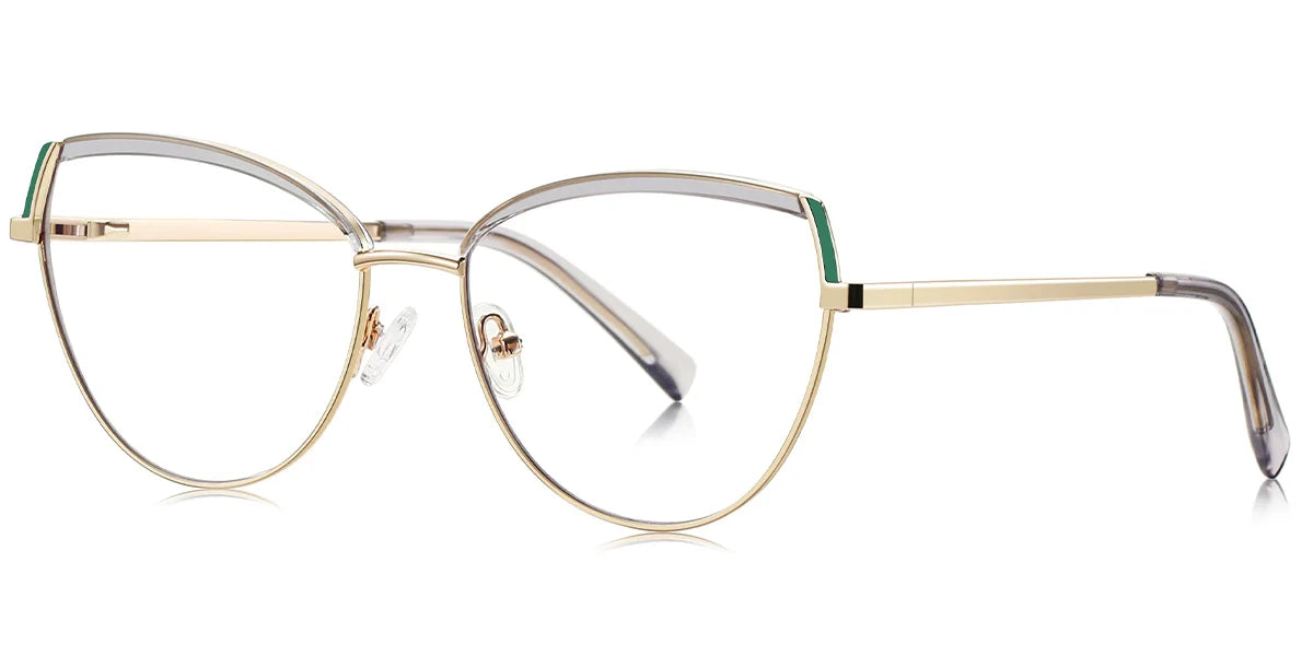 Candye® Metal Cat Eye Browline Frame F6836 