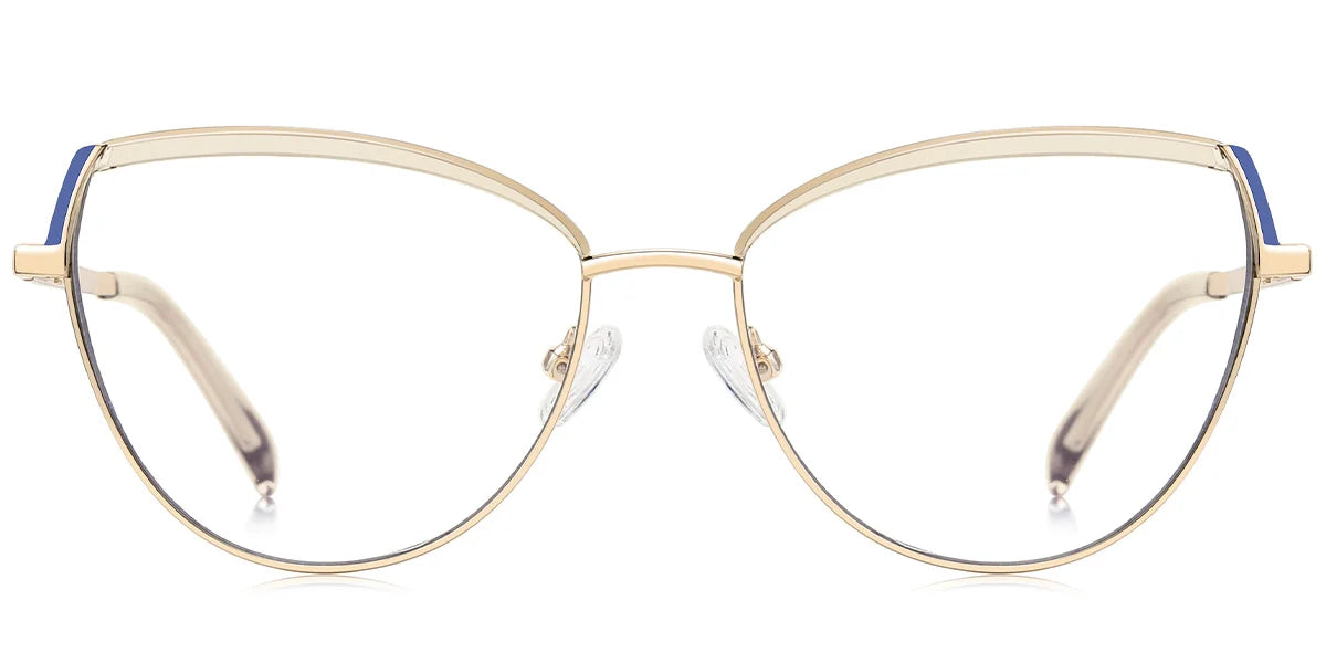 Candye® Metal Cat Eye Browline Frame F6836 