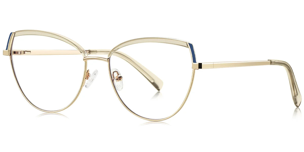 Candye® Metal Cat Eye Browline Frame F6836 