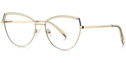 Candye® Metal Cat Eye Browline Frame F6836 
