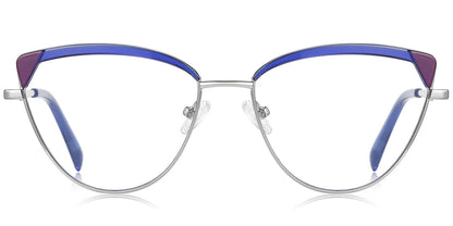 Candye® Metal Cat Eye Browline Frame F6840 