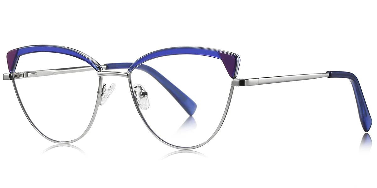 Candye® Metal Cat Eye Browline Frame F6840 
