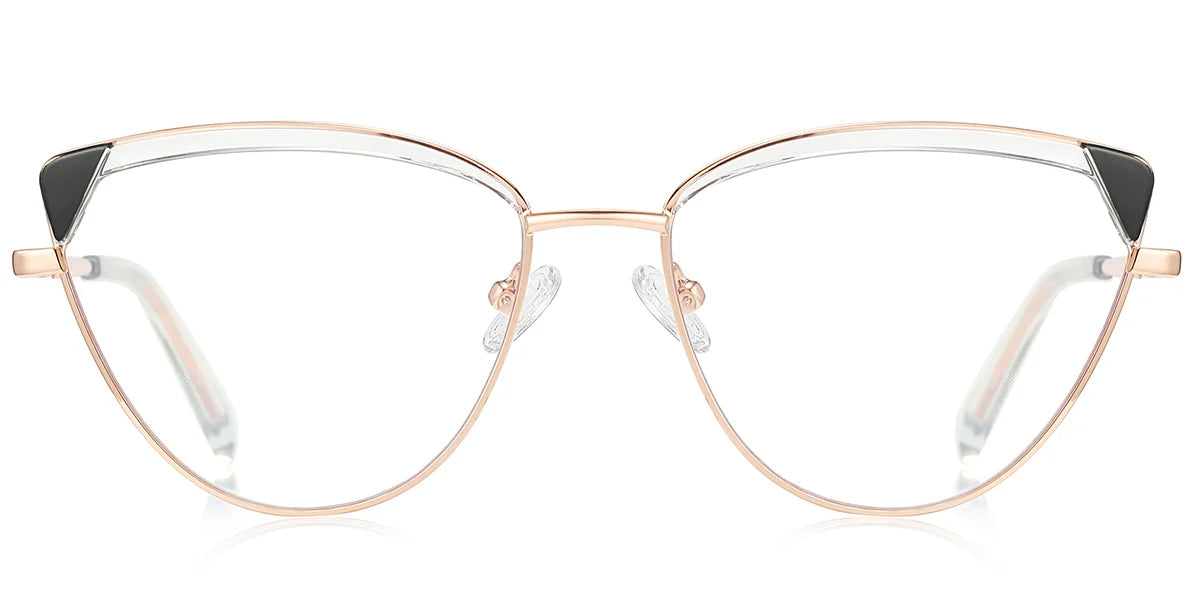 Candye® Metal Cat Eye Browline Frame F6840 