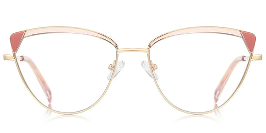 Candye® Metal Cat Eye Browline Frame F6840 
