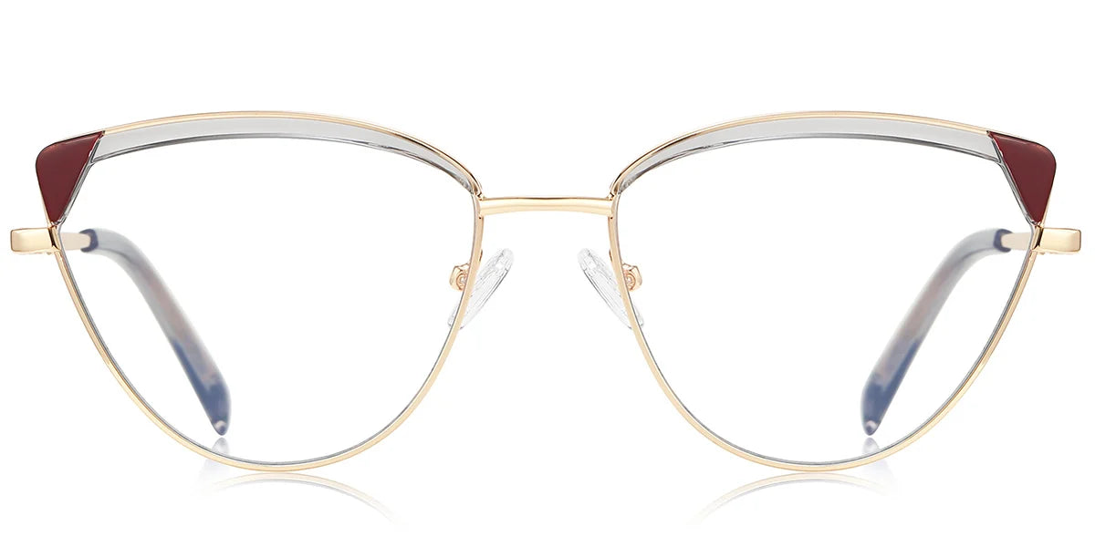 Candye® Metal Cat Eye Browline Frame F6840 