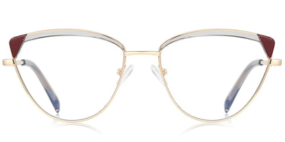 Candye® Metal Cat Eye Browline Frame F6840 
