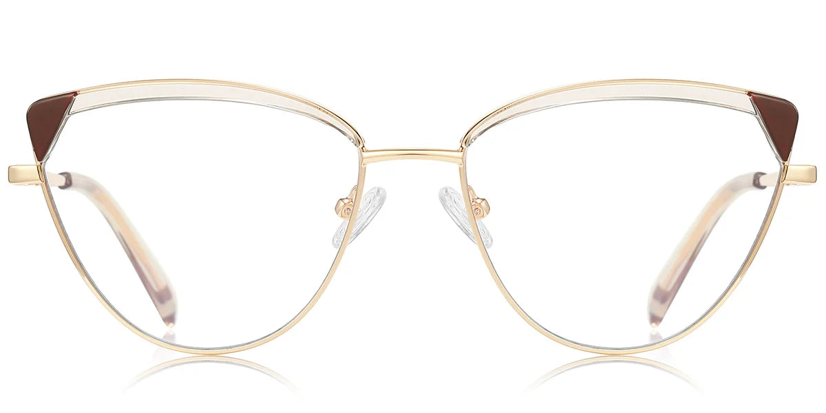 Candye® Metal Cat Eye Browline Frame F6840 