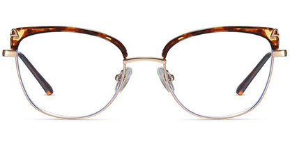 Candye® Metal Cat Eye Browline Frame F7031 