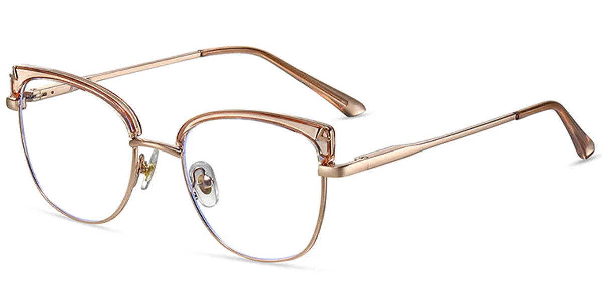 Candye® Metal Cat Eye Browline Frame F7031 