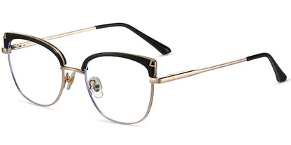 Candye® Metal Cat Eye Browline Frame F7031 