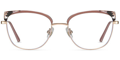 Candye® Metal Cat Eye Browline Frame F7031 