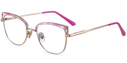 Candye® Metal Cat Eye Browline Frame F7031 