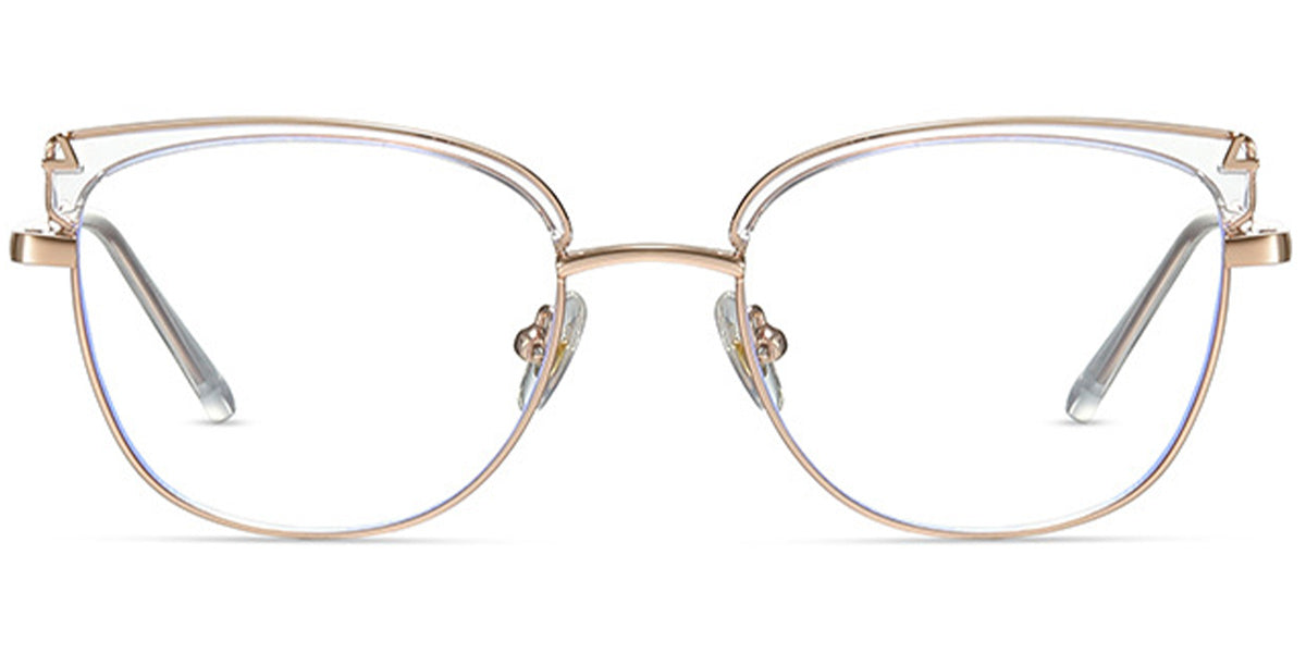 Candye® Metal Cat Eye Browline Frame F7031 