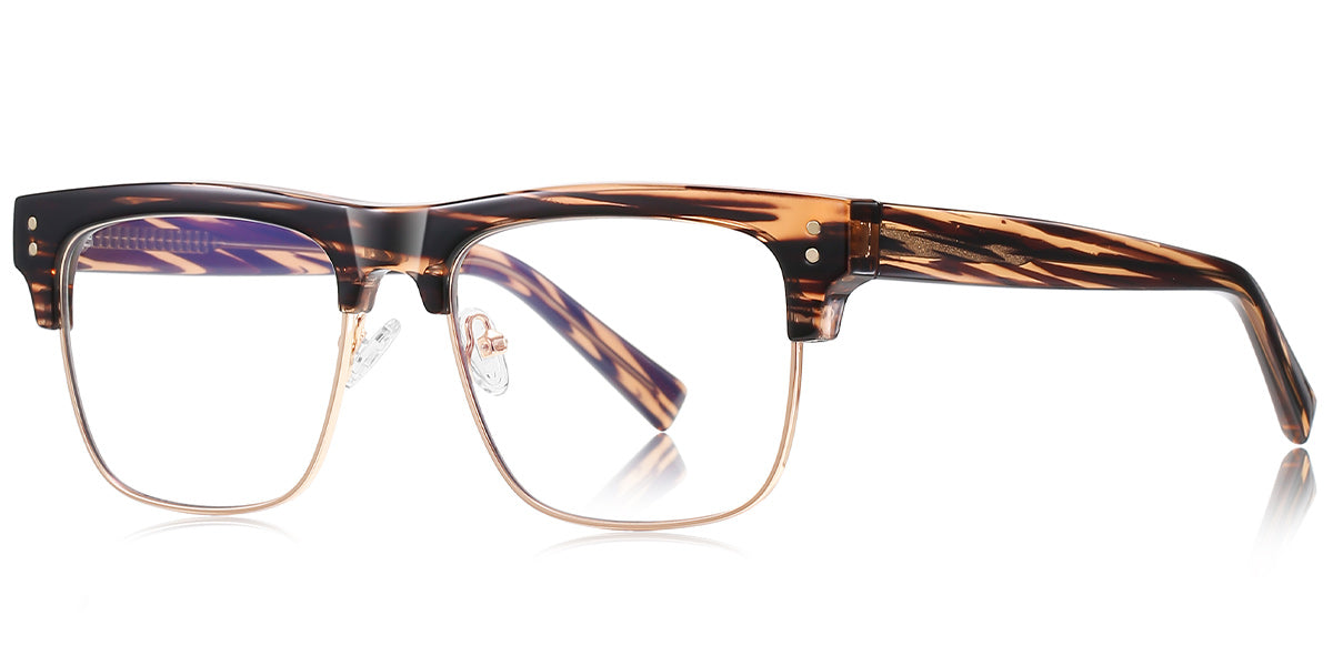 Candye® Metal Square Browline Frame F6843 