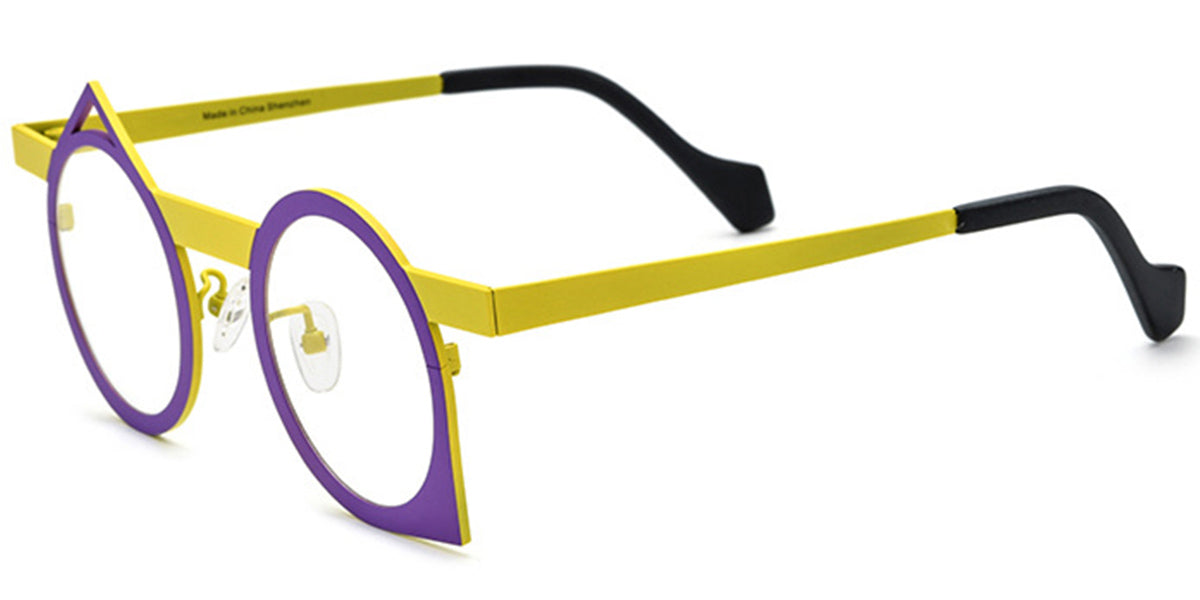 Candye® Titanium Round Geometric Frame F6720 